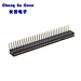 High quality Single row SMT 1.27mm pitch PCB Connector 1*30P Round Hole Machined Female Socket