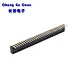 High quality Single row SMT 1.27mm pitch PCB Connector 1*30P Round Hole Machined Female Socket